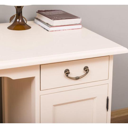 kismeretu klasszikus iroasztal tomorfa butor vajszinu dolgozoszoba homeoffice iroda rez fogantyu mediterran szamitogep asztal nappali gyerekszoba toszkan olasz videki provencei provanszi.jpg